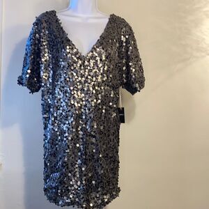 NEW...Gun metal (color) sequins dress size S (small) from Forever21